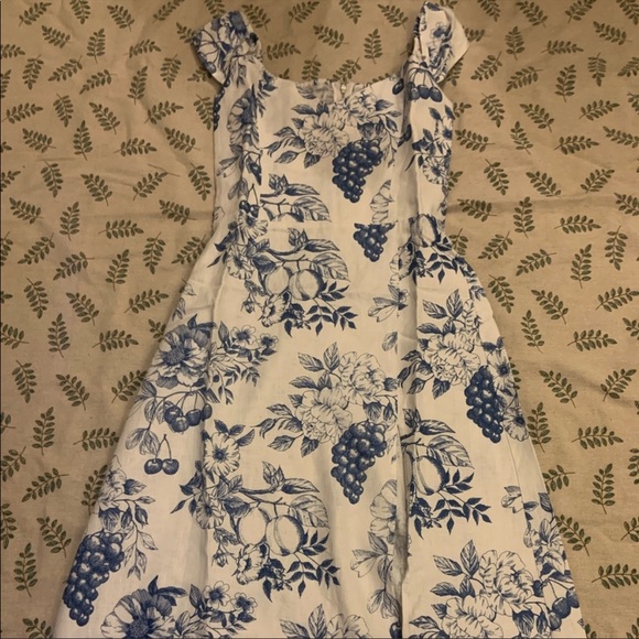 Reformation Bridgton Linen Dress Corsica - Picture 6 of 8